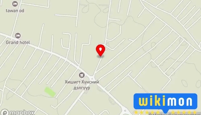 гэсэн газрын зураг Дугуй засвар Дугуй засварын төв дээр Улаангом