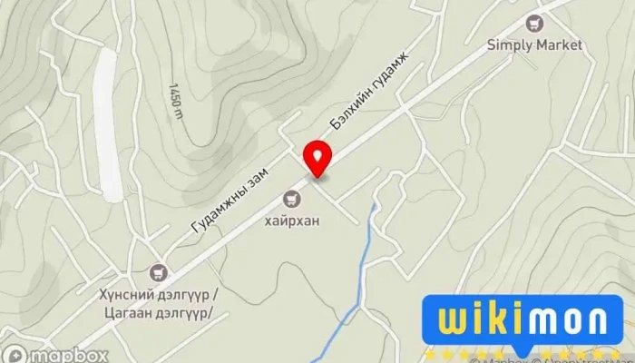 гэсэн газрын зураг Дугуй засвар  дээр Ulaanbaatar