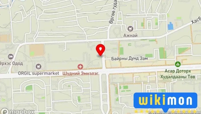 гэсэн газрын зураг дугуйн гол тааруулагч Автомашины сэлбэгийн дэлгүүр дээр Улаанбаатар