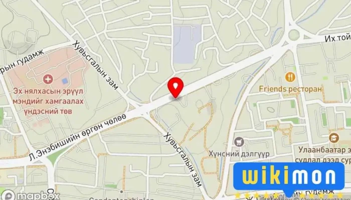 гэсэн газрын зураг Duguy Zasvar Автомашин засварын газар дээр Улаанбаатар