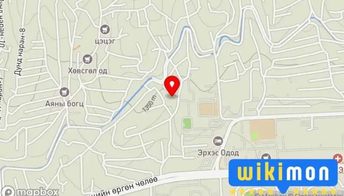 гэсэн газрын зураг Дулаахан байр 45 Нийтийн орон сууц дээр Улаанбаатар