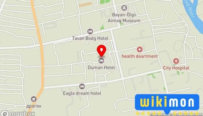 гэсэн газрын зураг Duman Hotel Зочид буудал дээр Өлгий