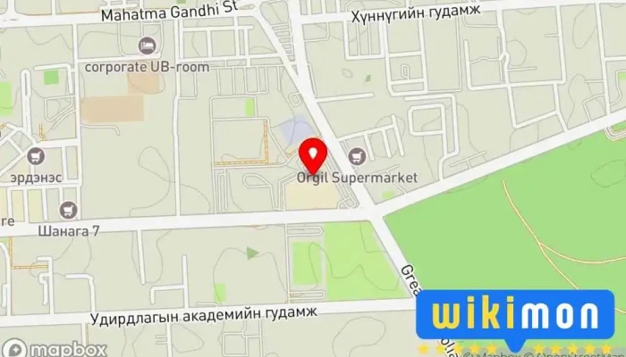 гэсэн газрын зураг 둥지(한국 식당) Ресторан дээр Улаанбаатар