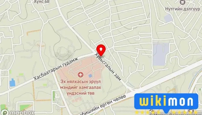 гэсэн газрын зураг Duudlagiin jolooch Дуудлагын төв дээр Улаанбаатар
