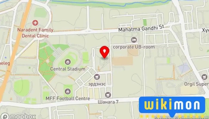 гэсэн газрын зураг EduPark Боловсролын төв дээр Улаанбаатар