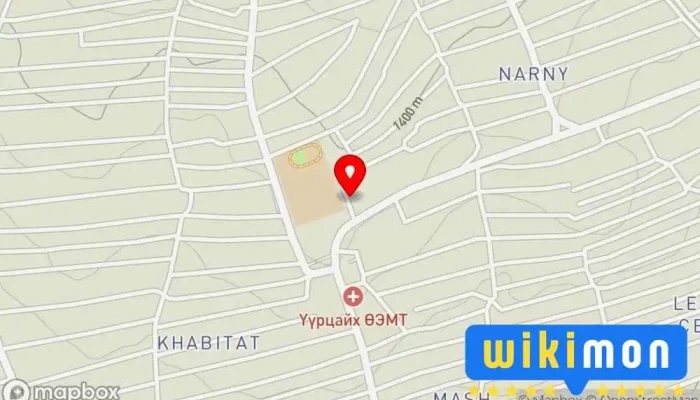 гэсэн газрын зураг Элбэрэлт үйлс Эмнэлэг дээр Эрдэнэт
