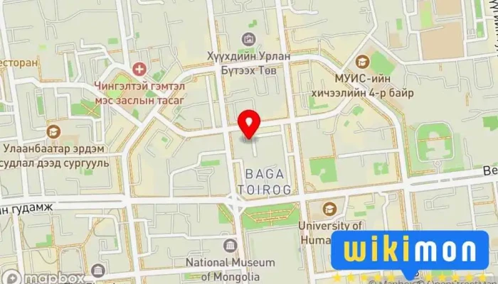 гэсэн газрын зураг Эмэгтэйчүүд Эмнэлэг Эмнэлэг дээр Улаанбаатар