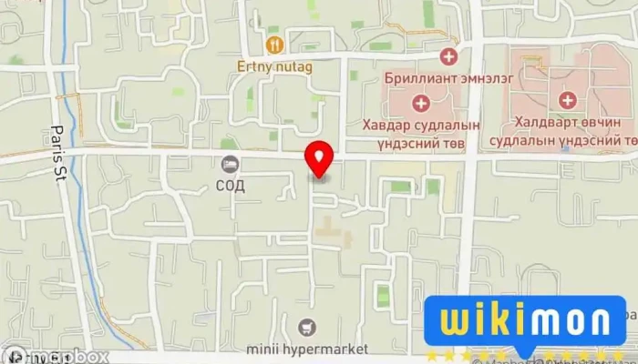 гэсэн газрын зураг Энх агшин өрхийн эрүүл мэндийн төв Эмнэлэг дээр Улаанбаатар