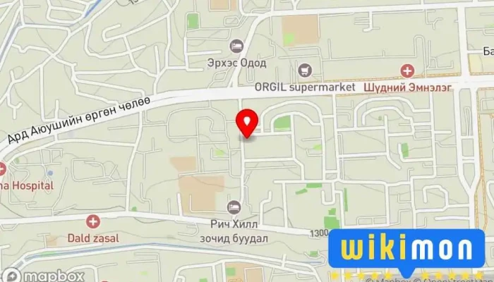 гэсэн газрын зураг Эрдэм цэцэрлэг Хүүхдийн цэцэрлэг дээр Улаанбаатар