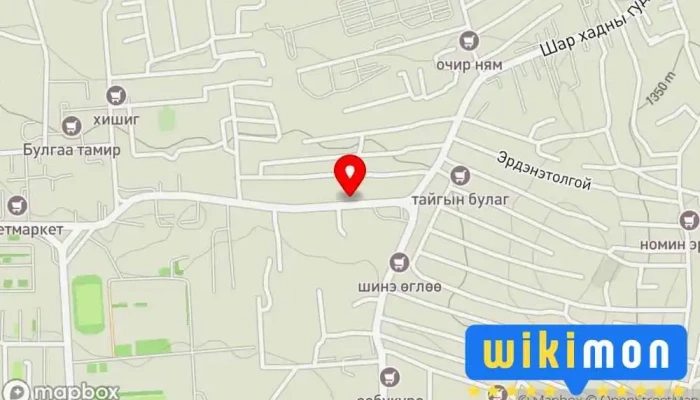 гэсэн газрын зураг Эрдэнэтолгой Bus stop дээр Улаанбаатар