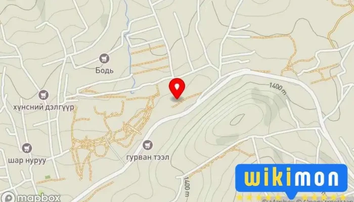 гэсэн газрын зураг Эрхэс авто засвар B&B parts Автомашин засварын газар дээр Улаанбаатар