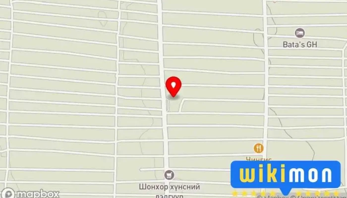 гэсэн газрын зураг Эрхэс бөөний төв Үзэсгэлэн, худалдааны төв дээр Мөрөн
