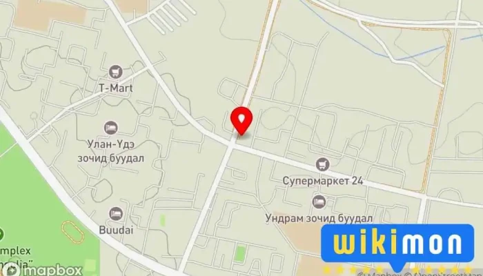 гэсэн газрын зураг Erkhes center Ресторан дээр Дархан