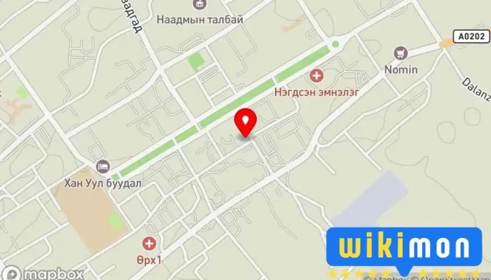 гэсэн газрын зураг Erkhes hotel&restaurant/Эрхэс буудал, зоогийн газар Зочид буудал, Ресторан дээр Даланзадгад
