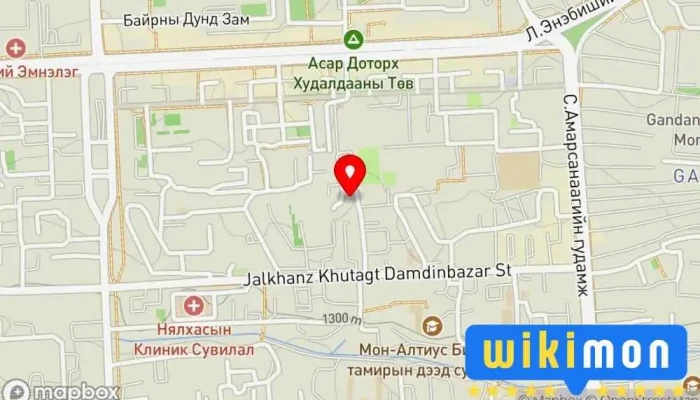 гэсэн газрын зураг Эрүүл хэмнэл Эмнэлэг дээр Улаанбаатар