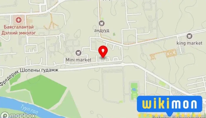 гэсэн газрын зураг Эрүүлмаа төв Спортын ордон дээр Улаанбаатар