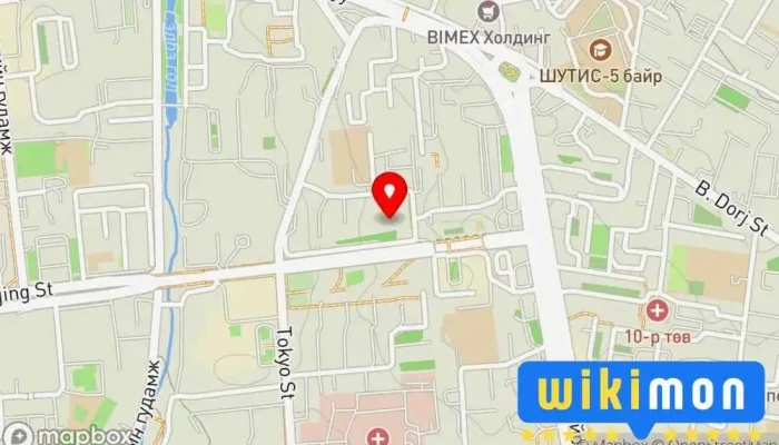 гэсэн газрын зураг Flower Hotel Зочид буудал дээр Улаанбаатар