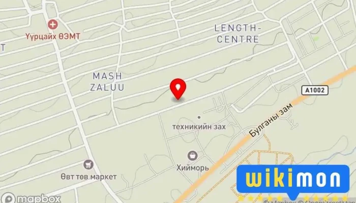 гэсэн газрын зураг Гагнуур Дугуй засвар Авто Засварын Үйлчилгээ дээр Эрдэнэт