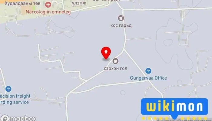 гэсэн газрын зураг Гал түймэр унтраах аврах 18 дугаар анги Гал команд дээр Улаанбаатар