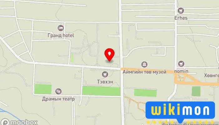 гэсэн газрын зураг Gan Oyu Guest House Аялагчдын түр байрлах байр, Дэн буудал дээр Мөрөн