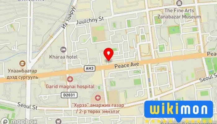 гэсэн газрын зураг Ганара компьютер засвар Компьютерын Үйлчилгээ дээр Улаанбаатар