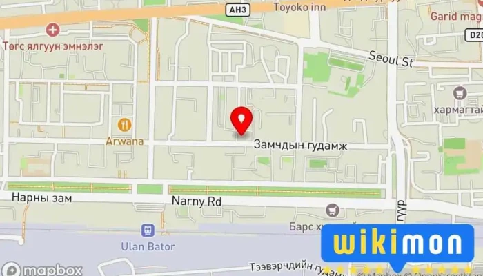 гэсэн газрын зураг Гэрэлт ирээдүй сэтгэл заслын төв Сэтгэл зүйч дээр Улаанбаатар