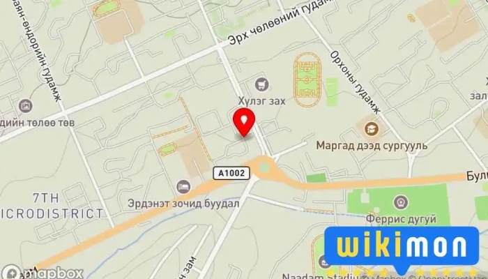 гэсэн газрын зураг Гэрэлт мандах өрхийн эмнэлэг Эмнэлэг дээр Эрдэнэт