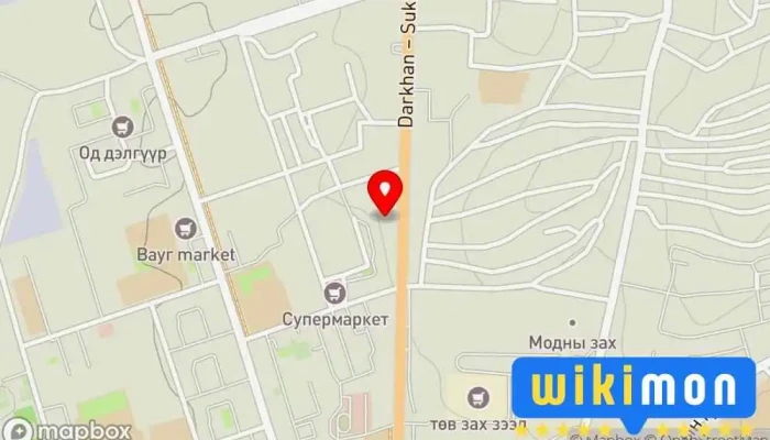 гэсэн газрын зураг 교회 Сүм дээр Дархан