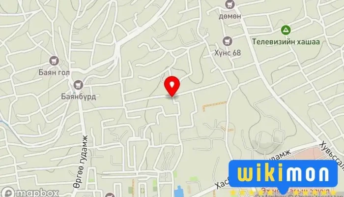 гэсэн газрын зураг Haluun Us MNJ Халуун усны систем нийлүүлэгч дээр Улаанбаатар