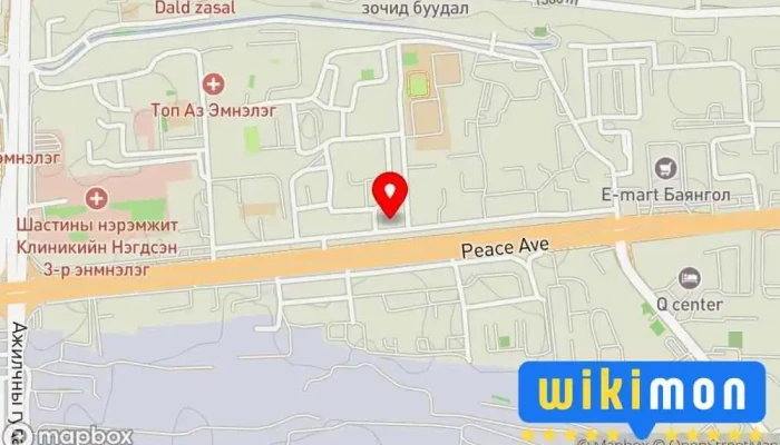 гэсэн газрын зураг Harbin Chinese restaurant Хятад хоолны ресторан дээр Улаанбаатар