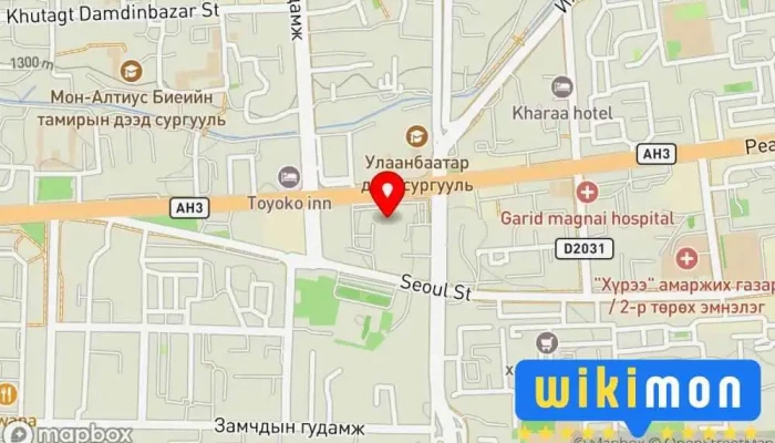 гэсэн газрын зураг iGenetics Baruun 4 zam Сэтгэл зүйч дээр Улаанбаатар