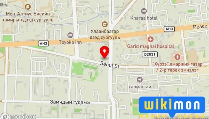 гэсэн газрын зураг Их Ирээдүй Капитал ББСБ  дээр Улаанбаатар