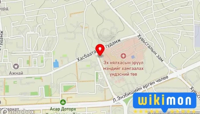 гэсэн газрын зураг Ил зогсоол Автомашины зогсоол дээр БГД - 11 хороо