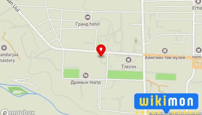 гэсэн газрын зураг Immigration agency of Mongolia Khuvsgul Засгийн газрын байшин дээр Мөрөн