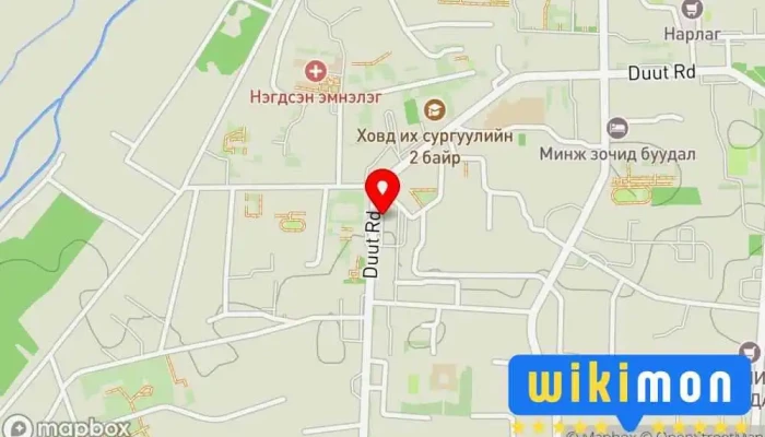 гэсэн газрын зураг Inj yoga and meditation center Иогийн студи дээр Ховд