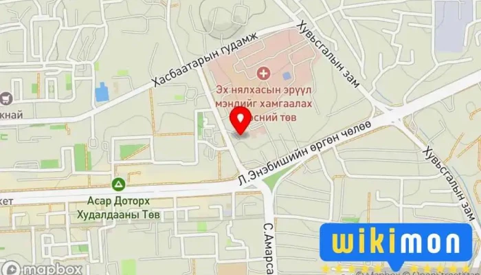 гэсэн газрын зураг Юнимед Үр жилжүүлэн суулгах төв Үргүйдлийг эмчлэх эмнэлэг дээр Улаанбаатар