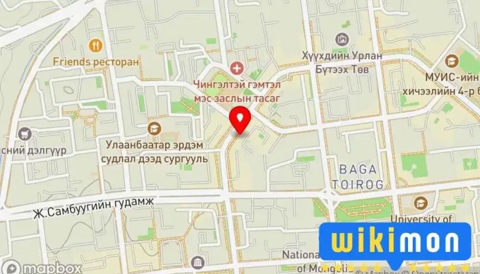 гэсэн газрын зураг Юнипресс хэвлэлийн компани  дээр Улаанбаатар