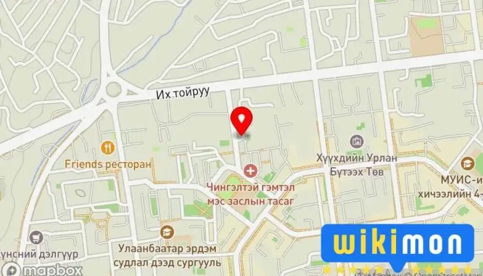 гэсэн газрын зураг JM сургалтын төв Сургалтын Төв дээр Улаанбаатар
