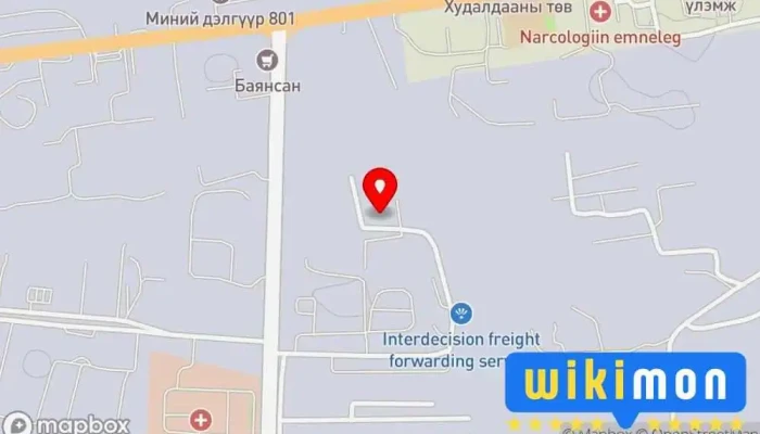 гэсэн газрын зураг Хаан Электрикал Монгол - Засварын Төв Агуулах дээр Улаанбаатар