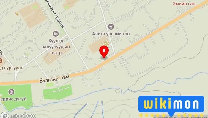 гэсэн газрын зураг Хаан тавилга Худалдааны гудамж дээр Эрдэнэт