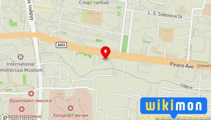 гэсэн газрын зураг Халтар Компаний Оффис дээр БЗД - 4 хороо
