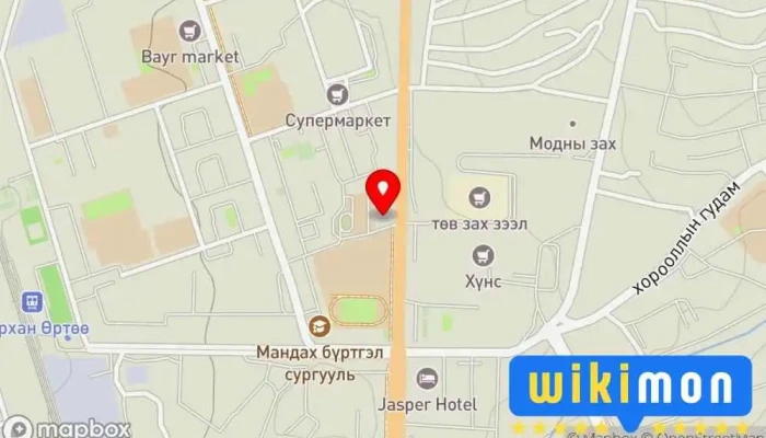 гэсэн газрын зураг Khan Bank Банк дээр Шинэ Дархан