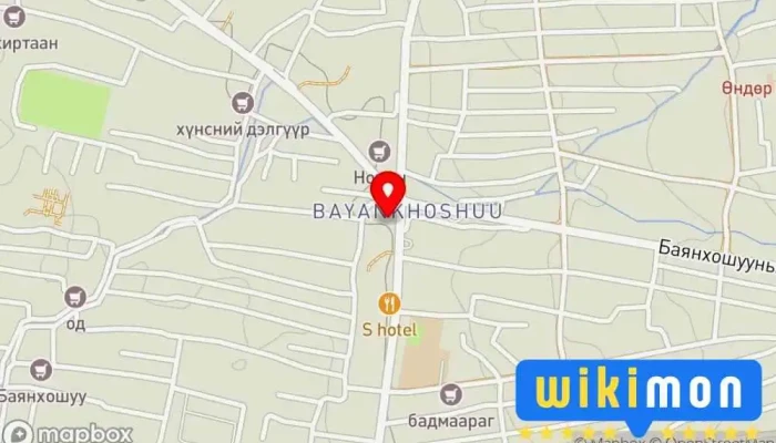 гэсэн газрын зураг Хан Хөхий Хүнсний дэлгүүр дээр Улаанбаатар