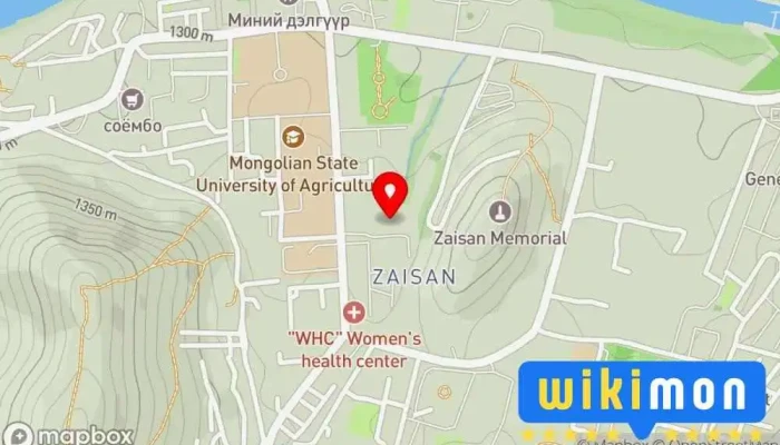 гэсэн газрын зураг Ханбүргэдэй Зайсан Супермаркет дээр Улаанбаатар