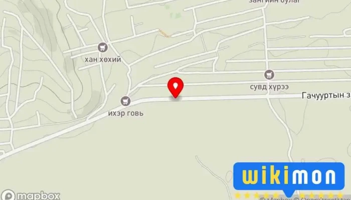 гэсэн газрын зураг Хар хошуу Bus stop дээр Улаанбаатар