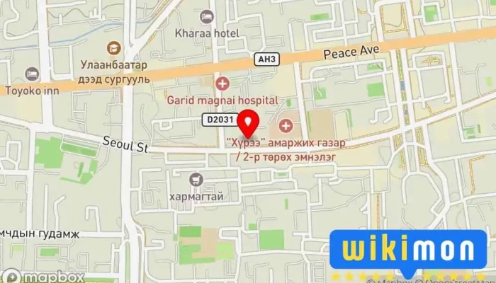 гэсэн газрын зураг Хэрлэн плаза, Төгөлдөршил төв Компаний Оффис дээр Улаанбаатар