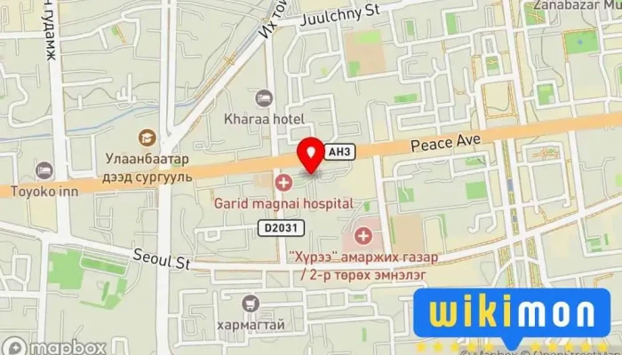 гэсэн газрын зураг Хялбар Дуудлагын жолооч Тээврийн үйлчилгээ дээр СБД - 4 хороо