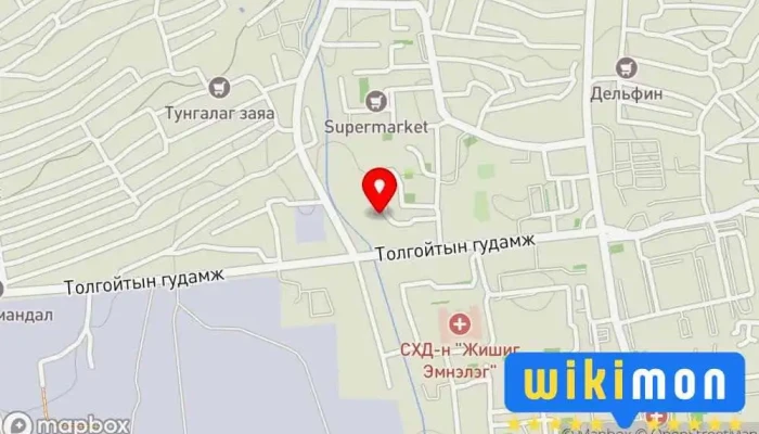 гэсэн газрын зураг Хөх дэгд хотхон Орон сууцны цогцолбор дээр Улаанбаатар