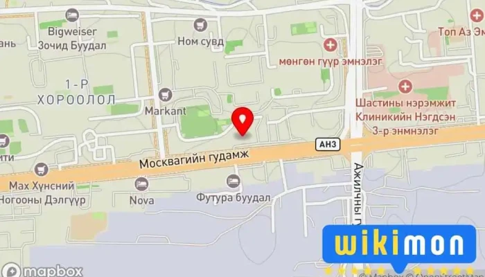 гэсэн газрын зураг Хонг Конг Зочид Буудал Зочид буудал, Дэн буудал дээр Улаанбаатар