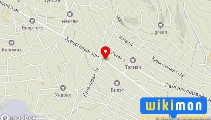 гэсэн газрын зураг Хөтөл Bus stop дээр Улаанбаатар